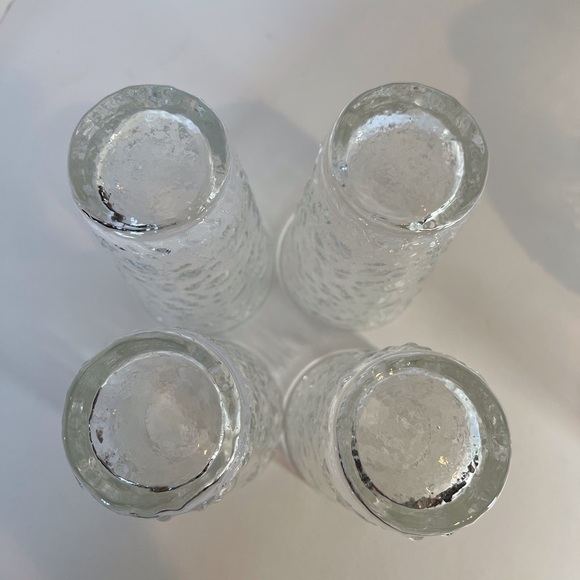 Vintage Anchor Hocking Lido Milano Glass Crystal Clear Ball Pitcher w 8 glasses - Picture 7 of 7